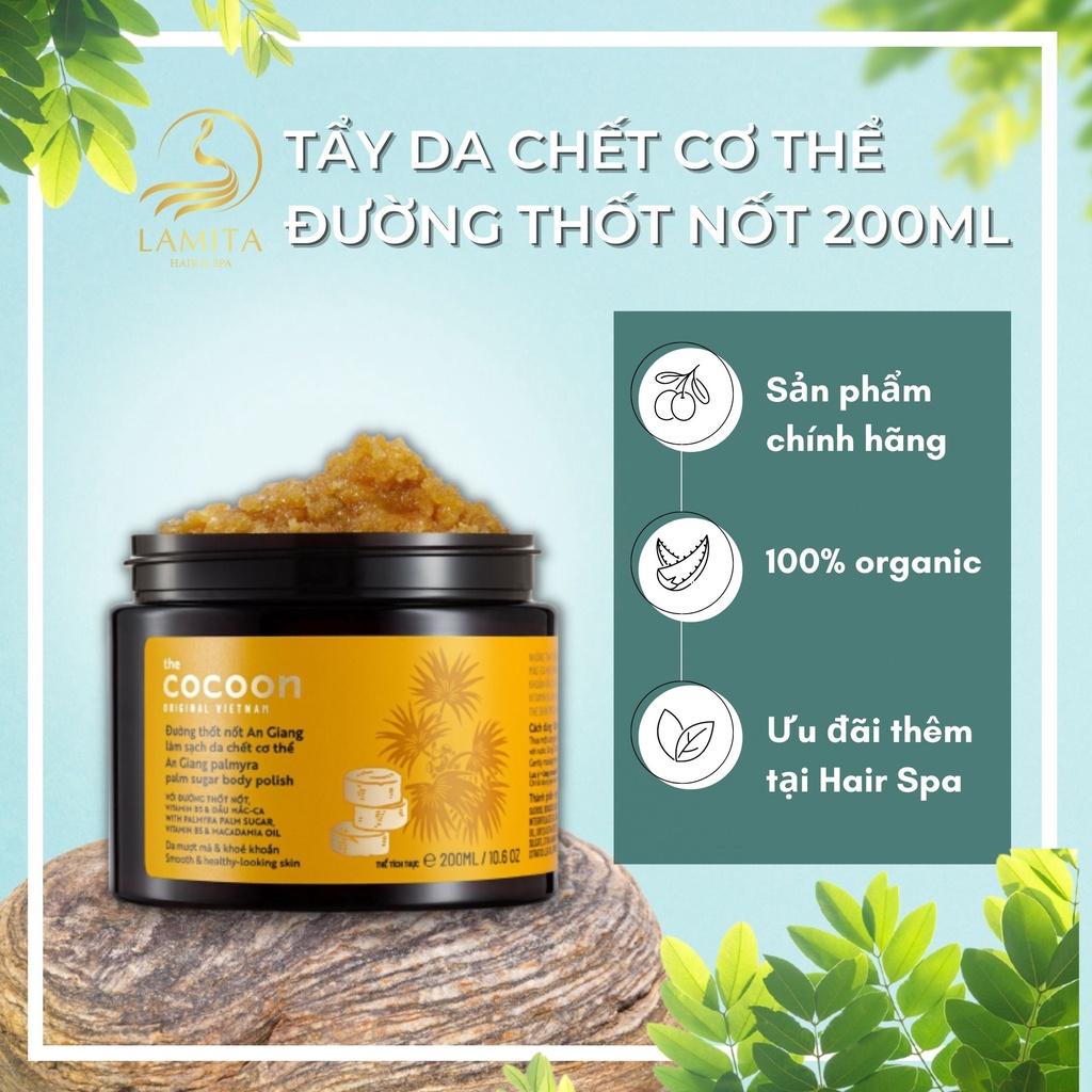Tẩy da chết cơ thể đường thốt nốt An Giang Cocoon 200ml Lamita Hair Spa - LS038- The Cocoon Original Vietnam