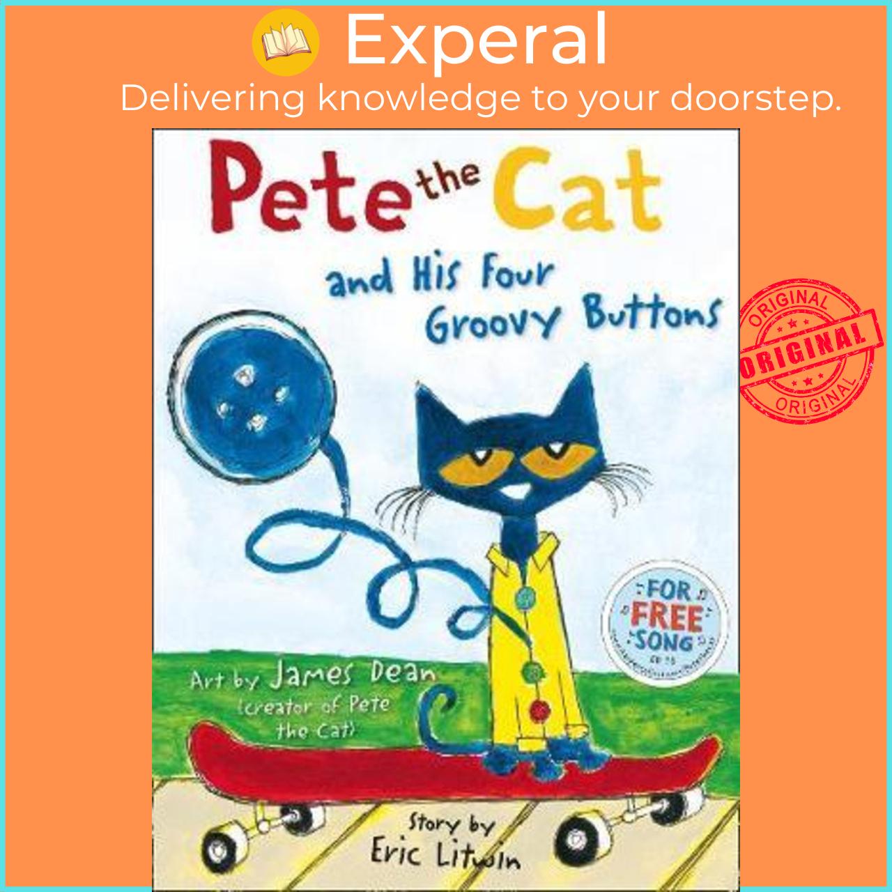 Sách - Pete the Cat and his Four Groovy Buttons by Eric Litwin (UK edition, paperback)