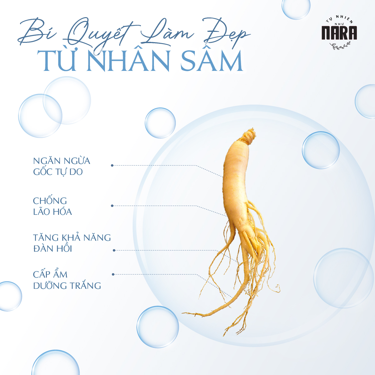 MẶT NẠ NARA NGỪA LÃO HOÁ chiết xuất nhân sâm - tổ yến