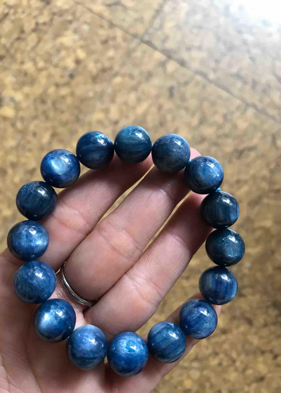 VÒNG KYANITE ĐẸP 13LY5 NAM mệnh THUỶ MỘC