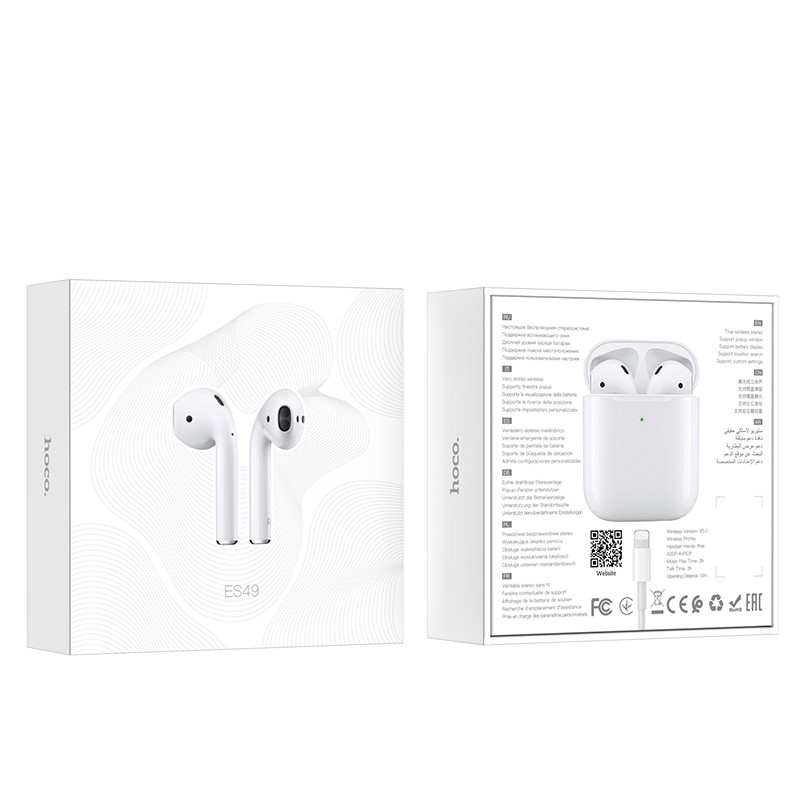 Tai Nghe Bluetooth Cảm ứng 2 bên TWS v5.0 có mic định vị Hoco ES49 - Hàng nhập khẩu