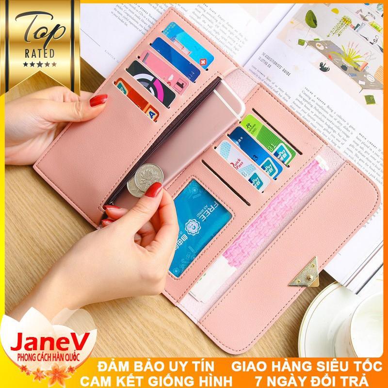 Ví Cầm Tay Nữ Dài Khóa Tim Phong Cách Hàn Quốc TVNN179