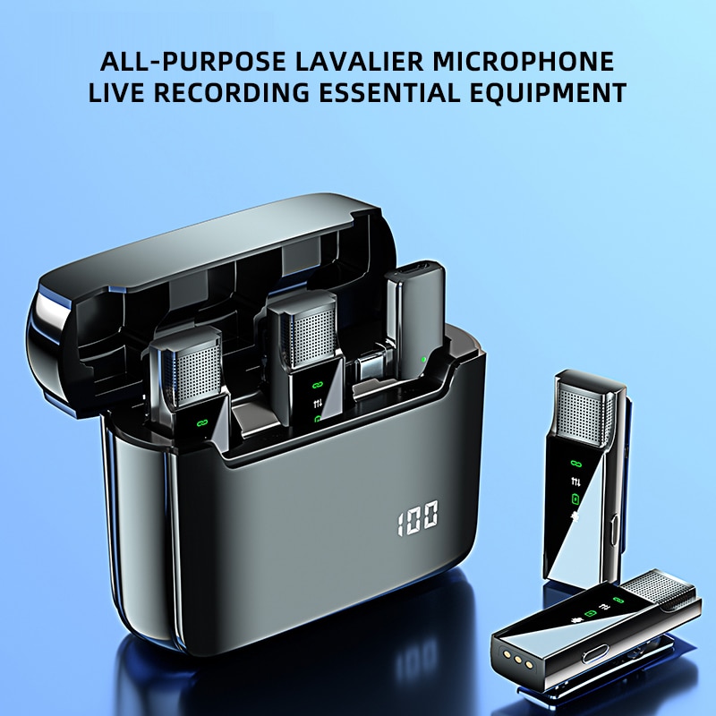Micro thu âm không dây khử tiếng ồn cài áo nhỏ gọn Wireless Lavalier Microphone NCC S16