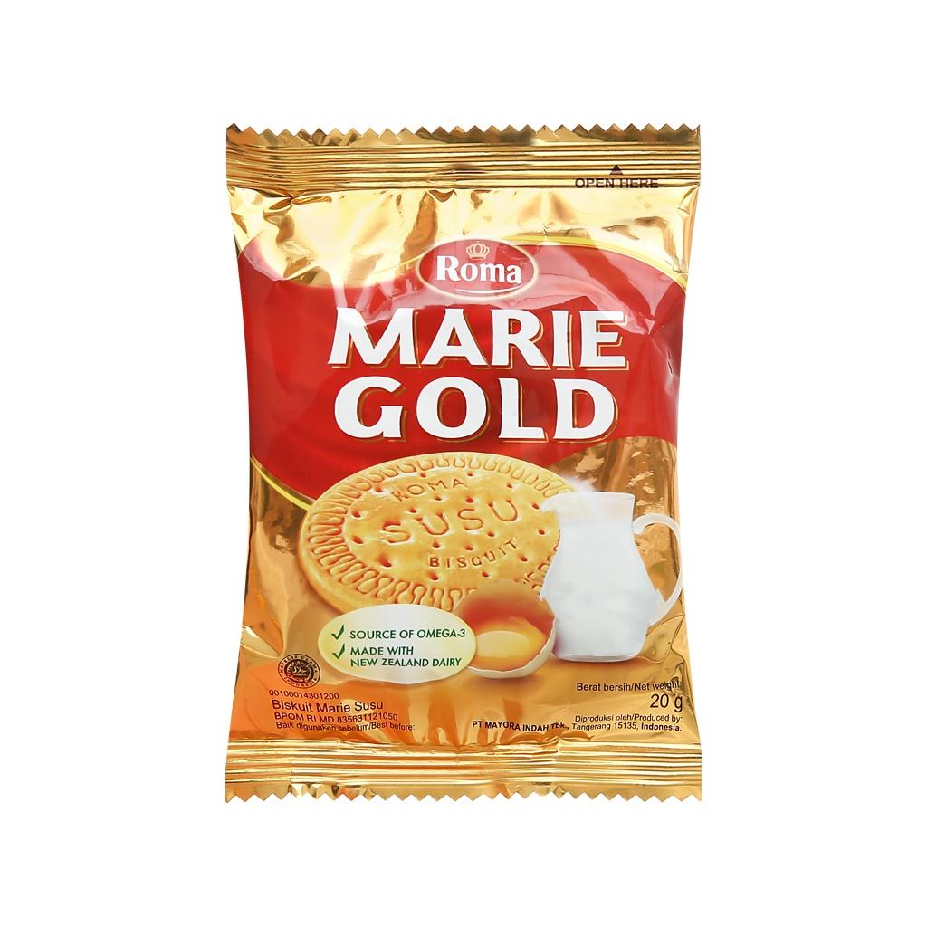 Bánh quy sữa Roma Marie Gold hộp 320g (16x20g) (date Mới)
