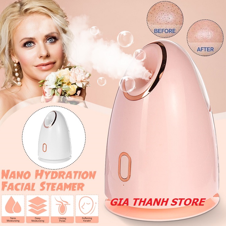 Máy xông mặt thảo dược tinh dầu sả chanh Nano Ionic - máy tạo ẩm, xông nóng /Spa Làm đẹp Dưỡng ẩm Mở lỗ chân lông Chăm sóc da