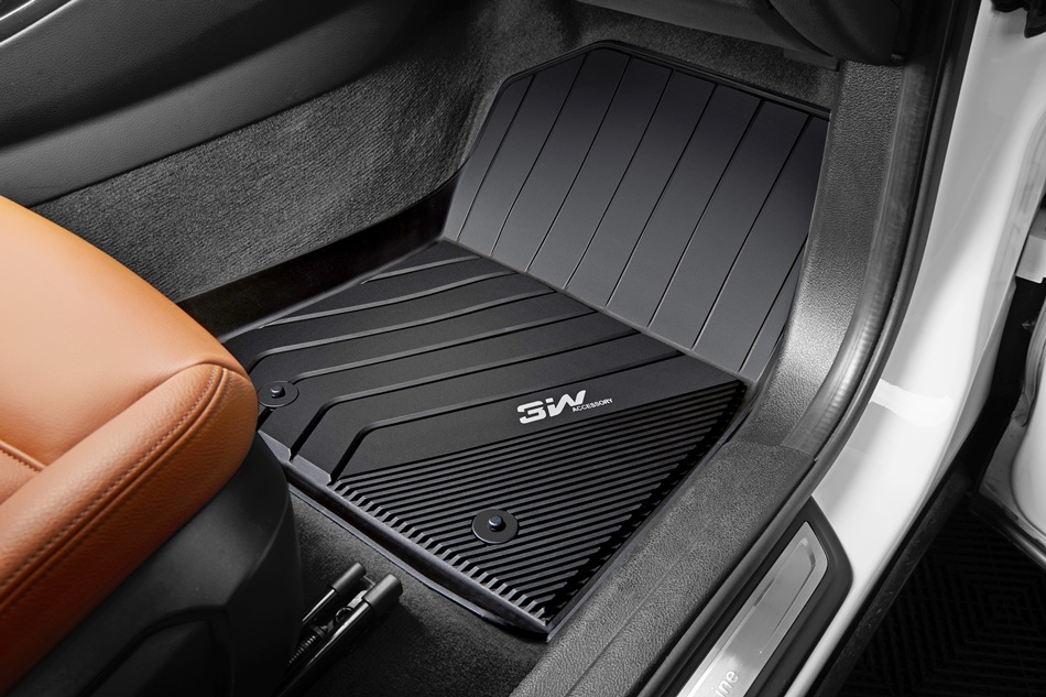 Thảm lót sàn xe ô tô BMW New X6 2019-đến nay nhãn hiệu Macsim 3W - chất liệu nhựa TPE đúc khuôn cao cấp - màu đen SKU: w114 Thương hiệu: 3W