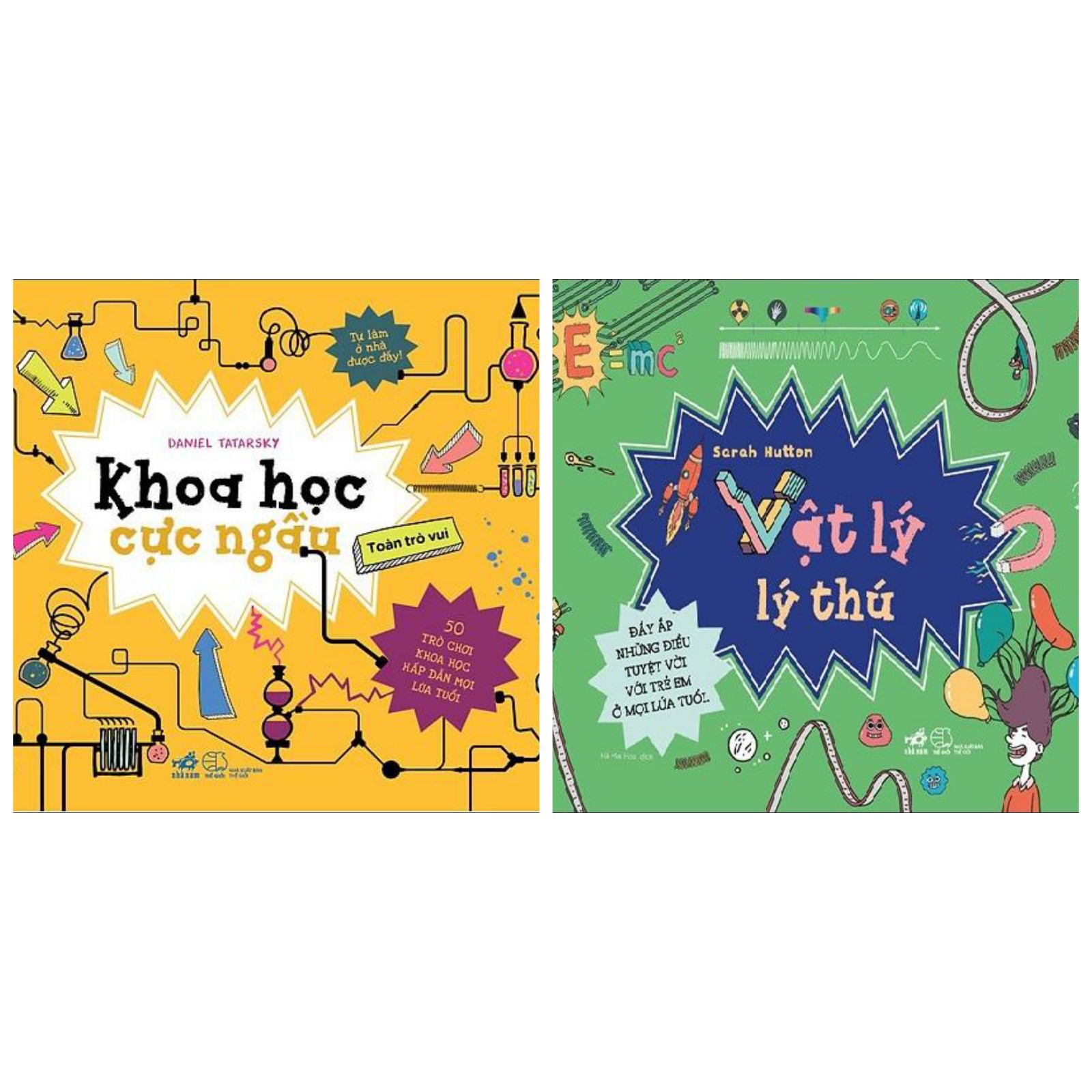 Combo Bộ Cool Series: Khoa Học Cực Ngầu + Vật Lý Lí Thú (2 Cuốn Tìm Hiểu Thế Giới Khoa Học Cực Hay / Tặng Kèm Bookmark Happy Life)