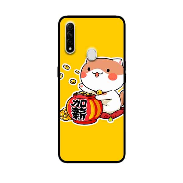 Ốp Lưng in cho Oppo A31 Mẫu Mèo May Mắn 6 - Hàng Chính Hãng