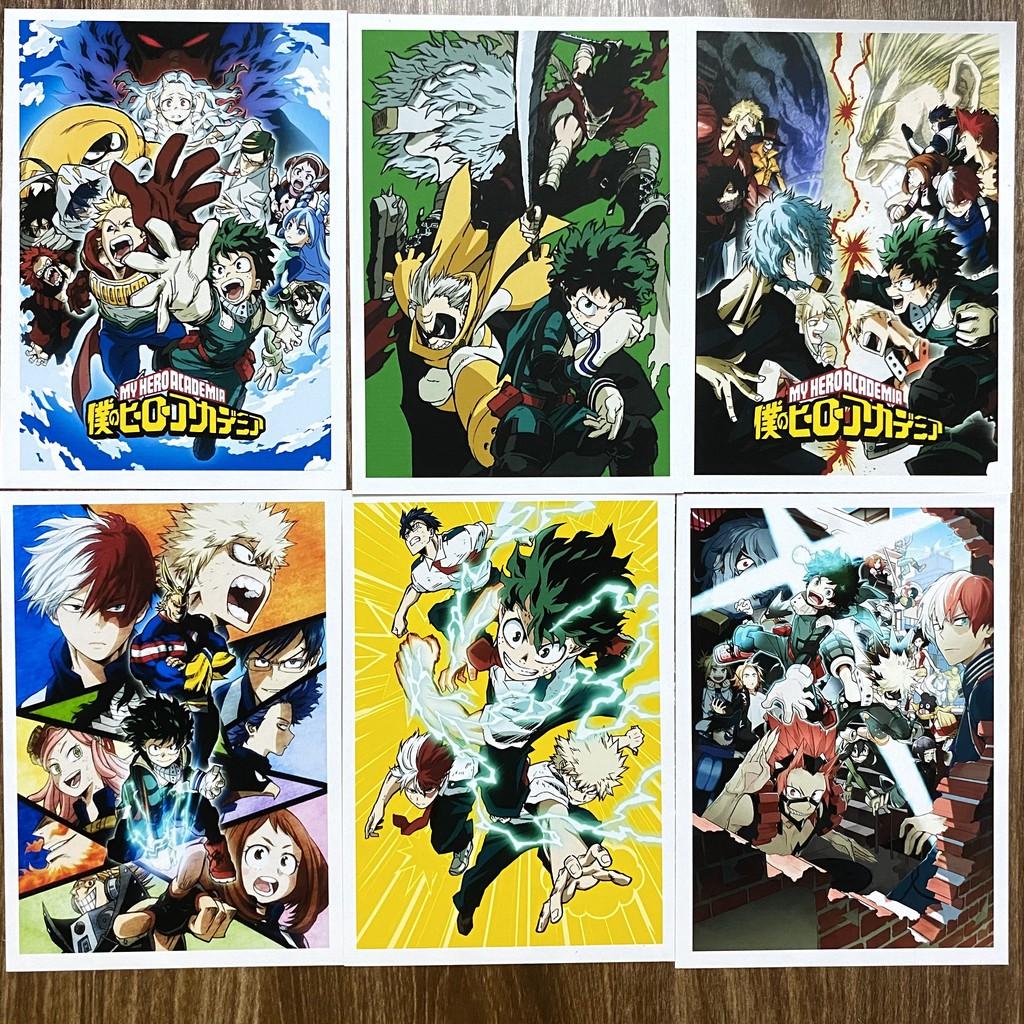 Bộ 20 tấm postcard Boku no Hero Academia - Học viện anh hùng