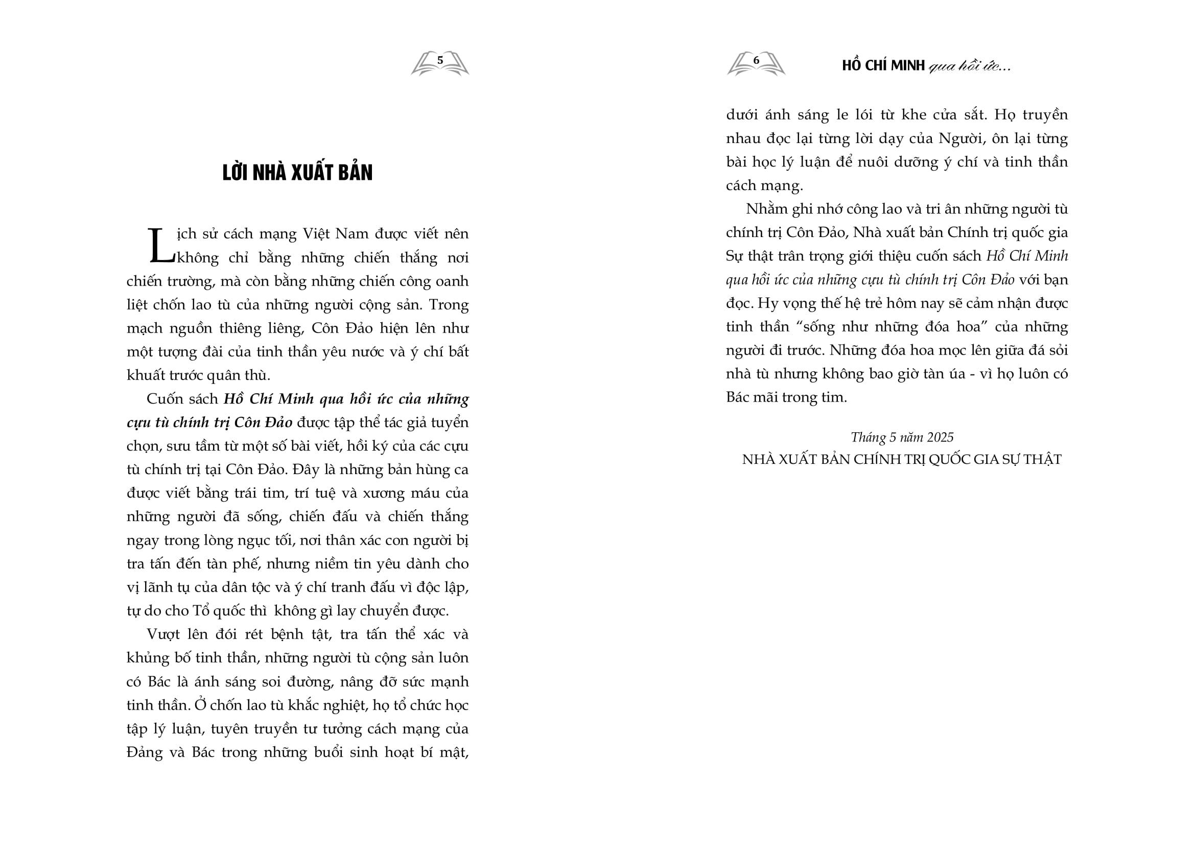 Sách - Hồ Chí Minh Qua Hồi Ức Của Những Cựu Tù Chính Trị Côn Đảo