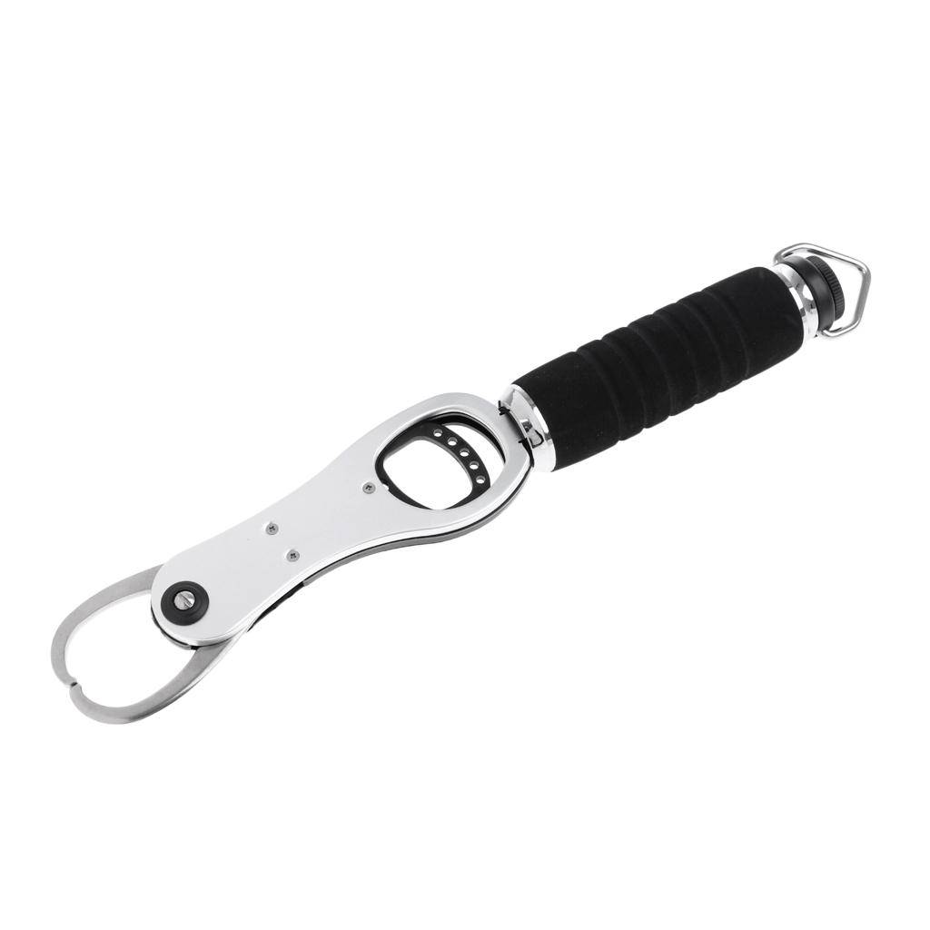 Portable Fishing Grip Lip Tackle Gripper Grabber Grab Tool with Weight Scale