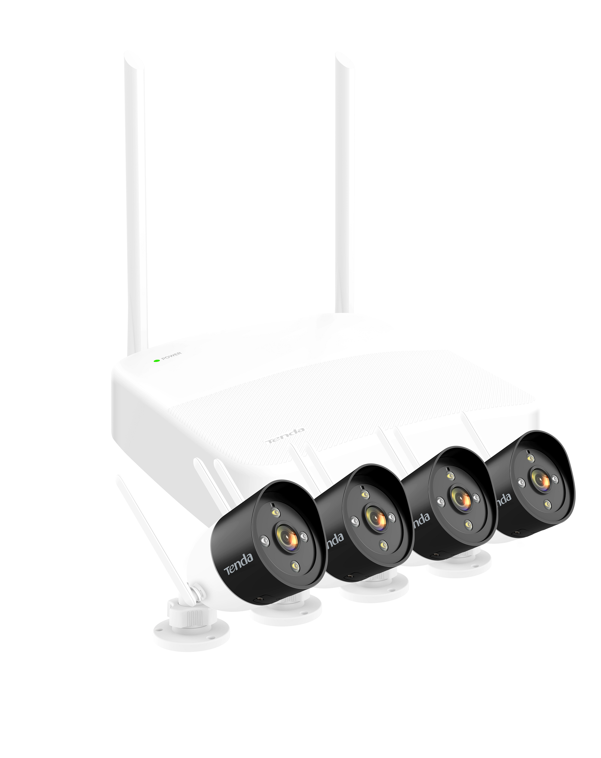 Bộ KIT Camera Wireless 4 Kênh chuẩn HD TENDA K4W-3TC - Hàng Chính Hãng