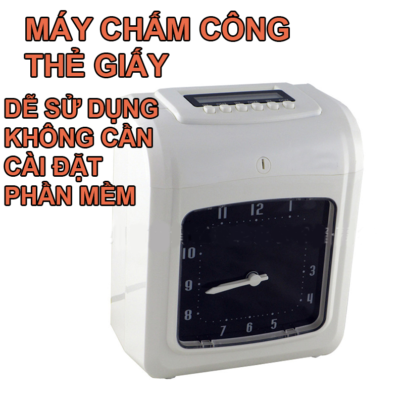 Máy chấm công dùng thẻ giấy Robotron RT-90A ( hàng chính hãng Japan )