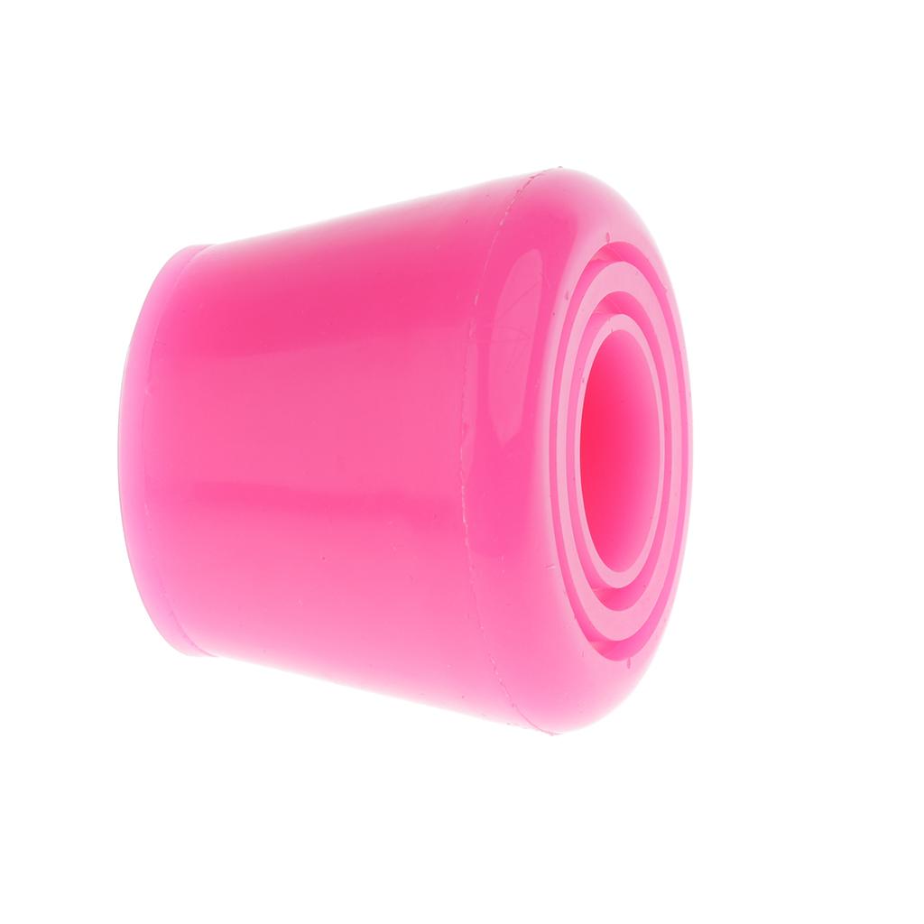 2x2pcs PU Roller Skates Toe Stops Inline Skates Ice Skates Accessories Pink