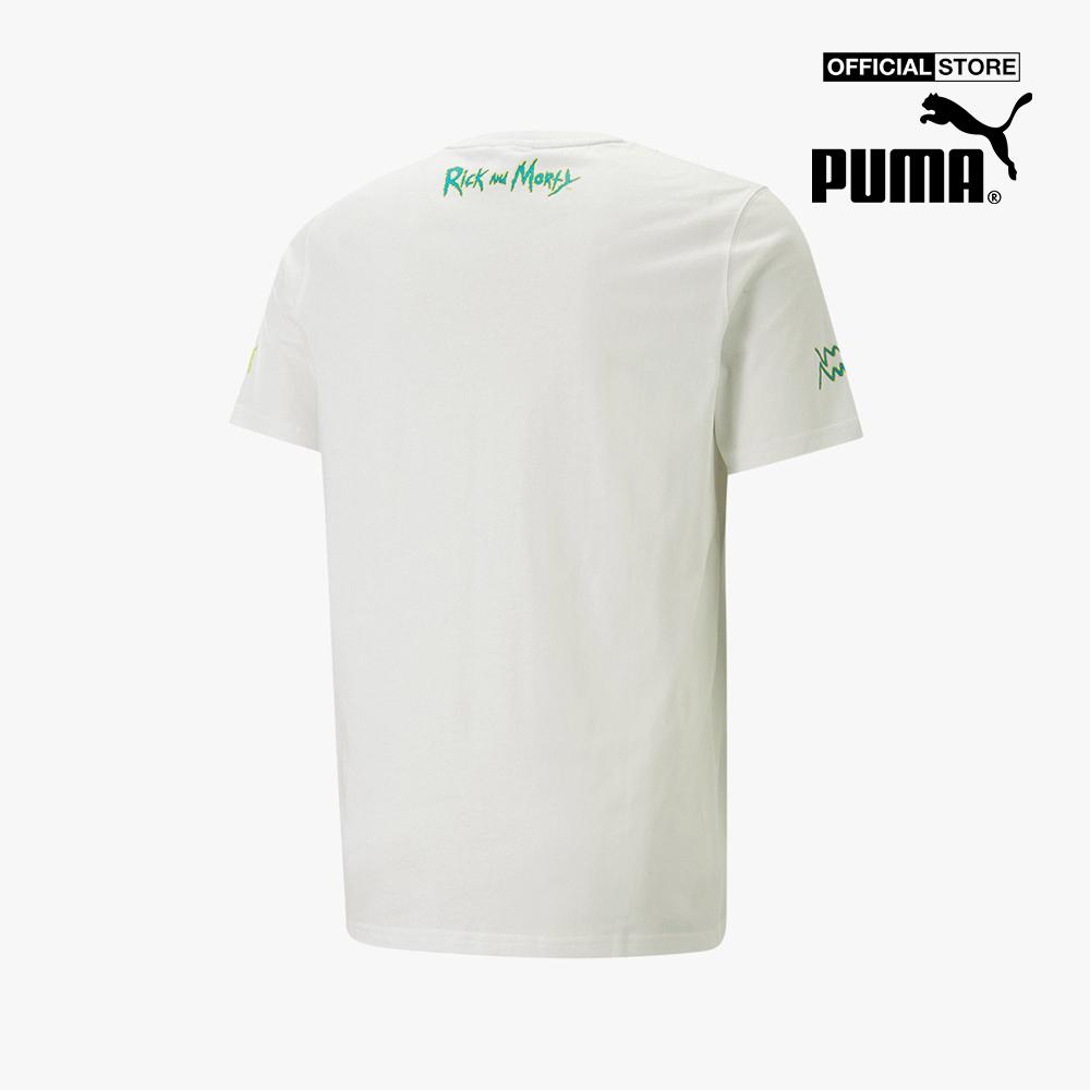 PUMA - Áo thun nam cổ tròn tay ngắn PUMA x RICK AND MORTY Pickle Rick 537097