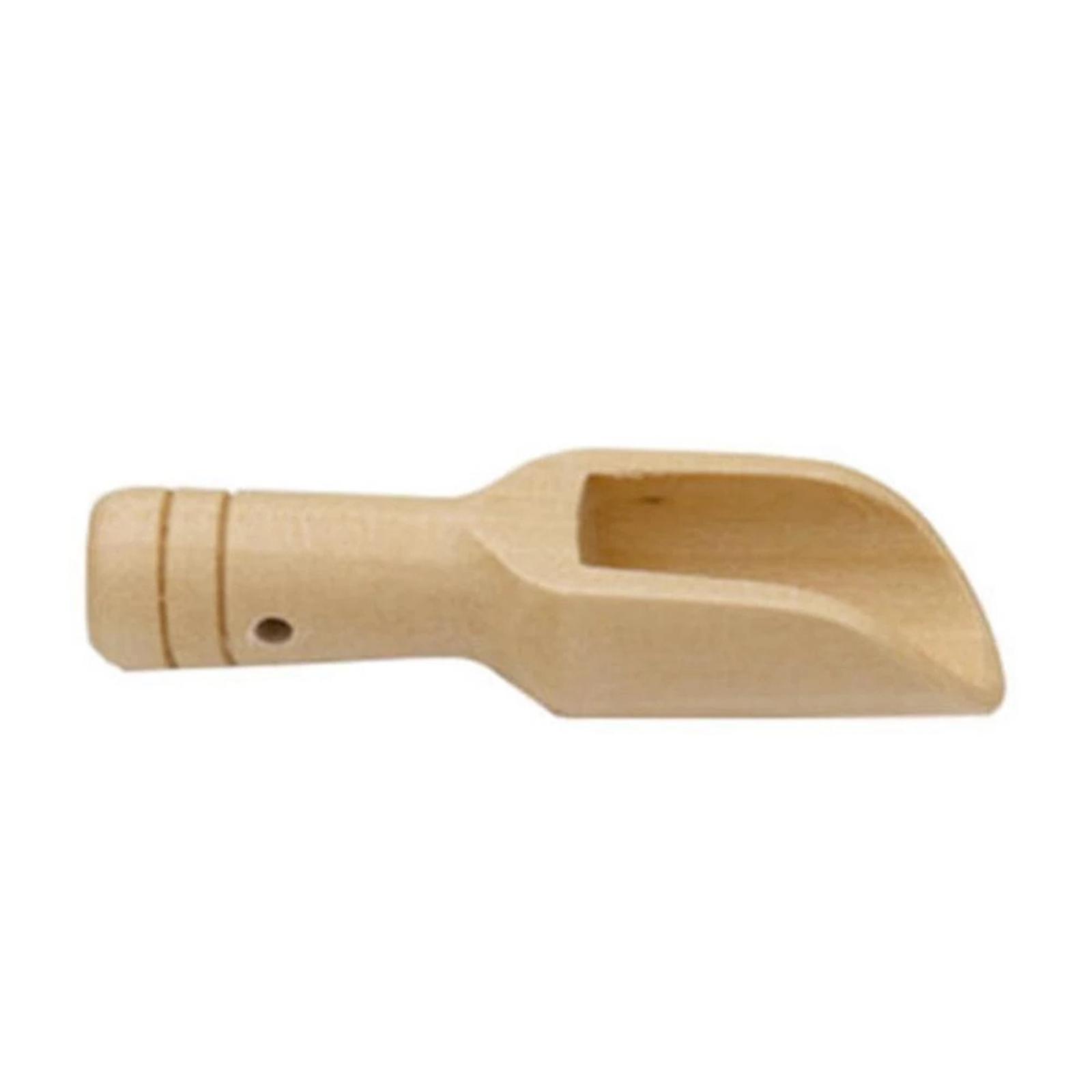 3 Pieces Mini Wooden Spoon Mini Shovel Mini Bath Salt Spoon for Coffee
