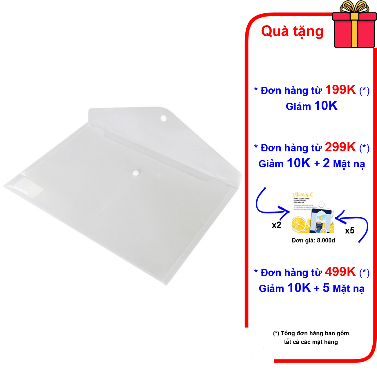 10 cái bìa nút trơn A5