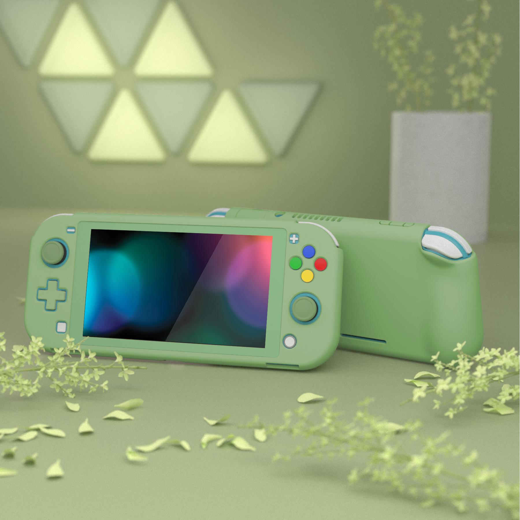 PlayVital ZealProtect Vỏ bảo vệ công thái học cho Nintendo Switch Lite w/Trình bảo vệ màn hình