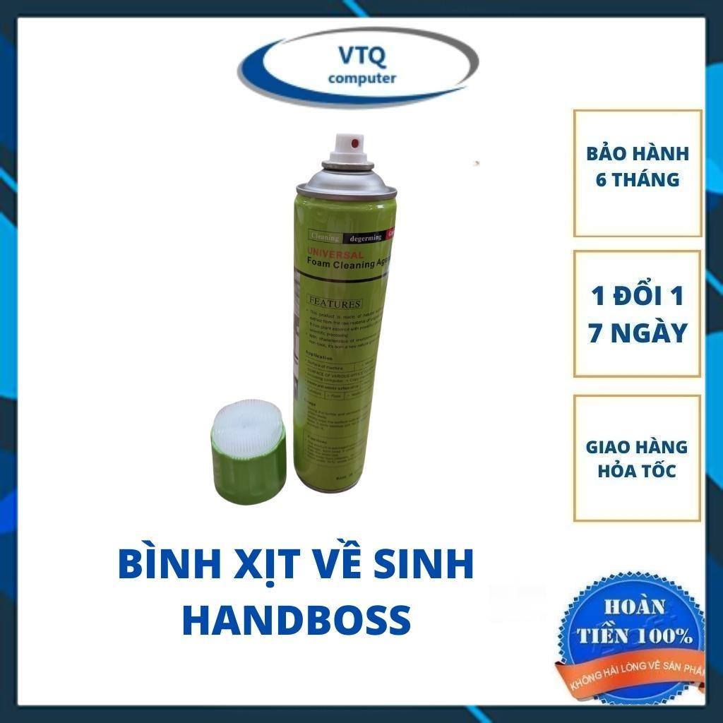 Bình xịt bọt tuyết Handboss vệ sinh đa năng cho máy tính, TV, Laptop, điện thoại, ô tô / Bình xịt khí nén 360