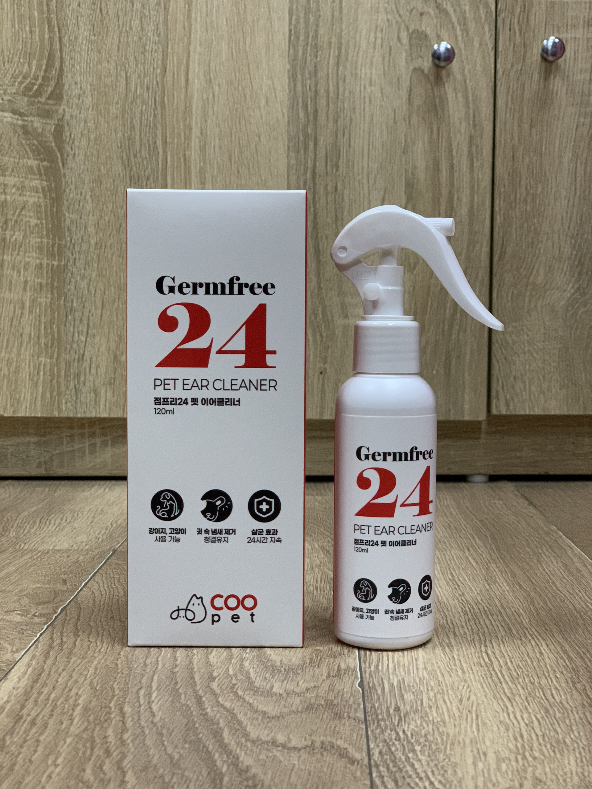 Vệ Sinh Tai Cao Cấp Germfree 24 - 120ml cho chó mèo