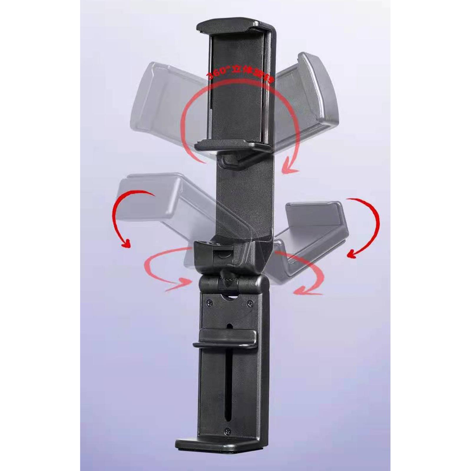 Phone Holder Bracket Stand Clamp Mount Desk Black