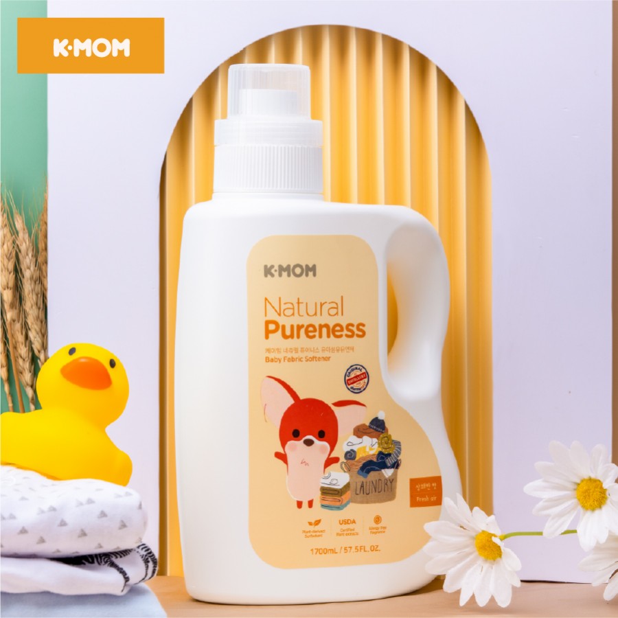 NƯỚC XẢ VẢI SƠ SINH HỮU CƠ K-MOM HÀN QUỐC (CAN 1700ML)