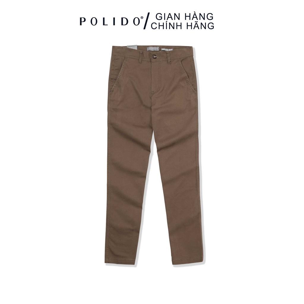 Quần Khaki Nam Túi Chéo Vải Chinos Chất Liệu Dày Dặn, Co Giãn Cực Mạnh, Giữ Form Tuyệt Đối - POLIDO Mall