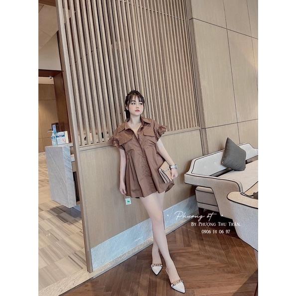 ÁO Sơ mi tay bèo túi hôp bigsize 50 đến 90kg