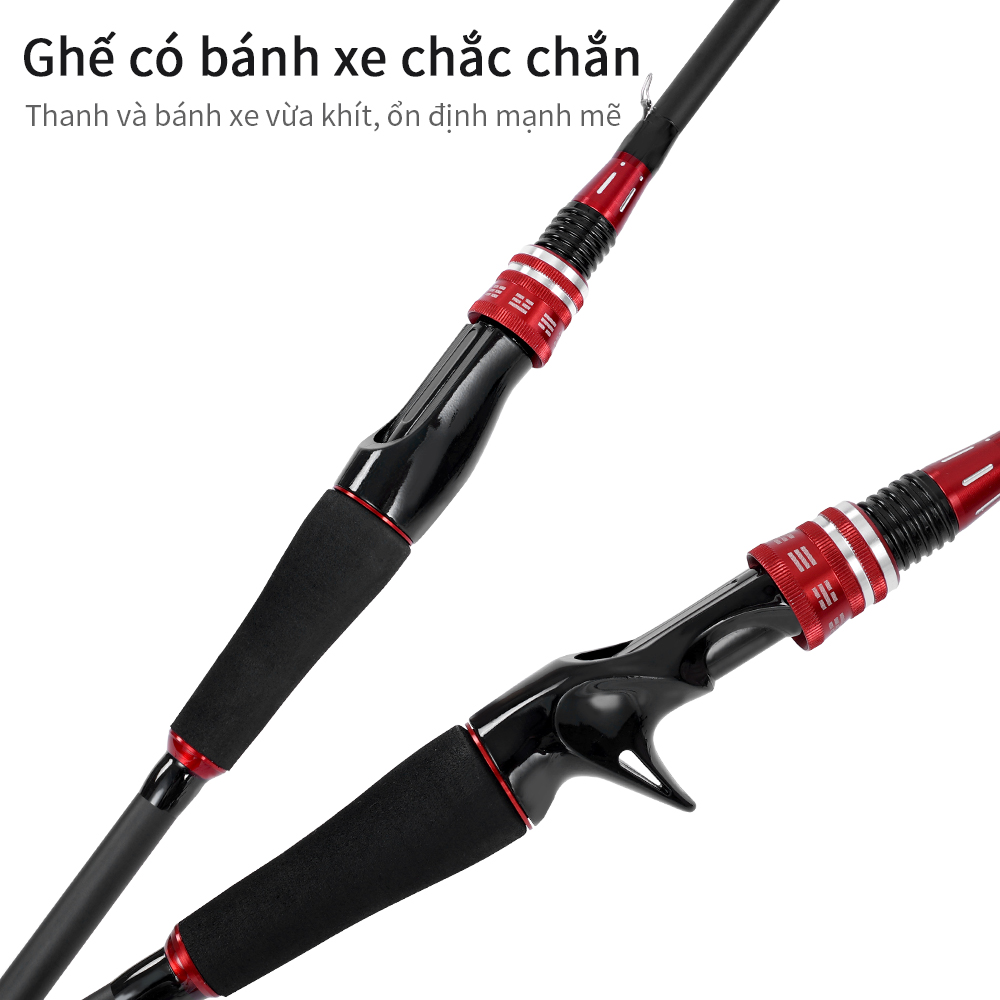 OneTwoFit 1.8M 2 Phần Máy dùng / Mày ngang Cần câu sợi Carbon Cần câu Câu cá Giải quyết Câu cá ngoài trời