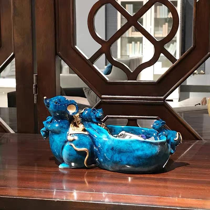 TƯỢNG DECOR CHÚ CHUỘT Dễ THƯƠNG ĐỰNG BÁNH KẸO-ĐỒ DÙNG TIỆN LỢI-TRANG TRÍ PHONG CÁCH BẮC ÂU