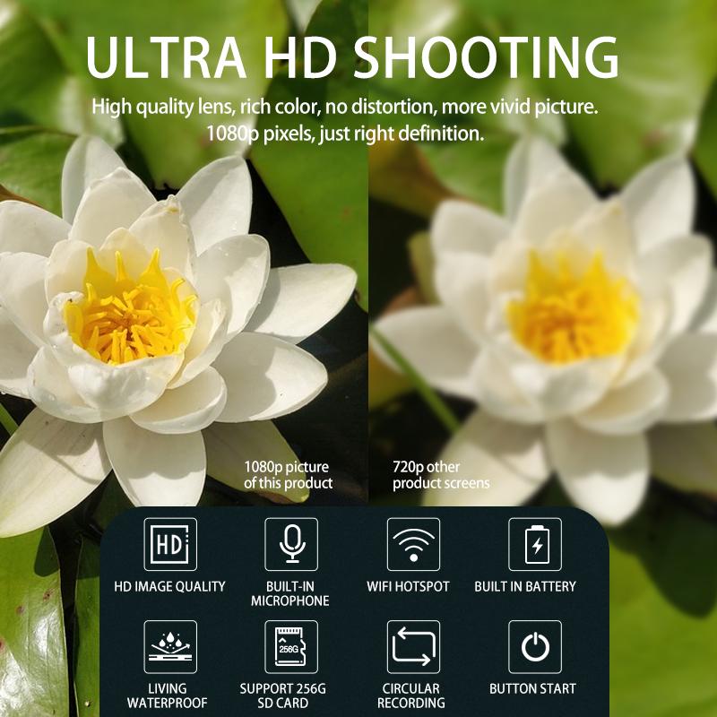 Camera không dây WiFi Hotspot Mini DV Máy quay cho Vlogging Video Sport