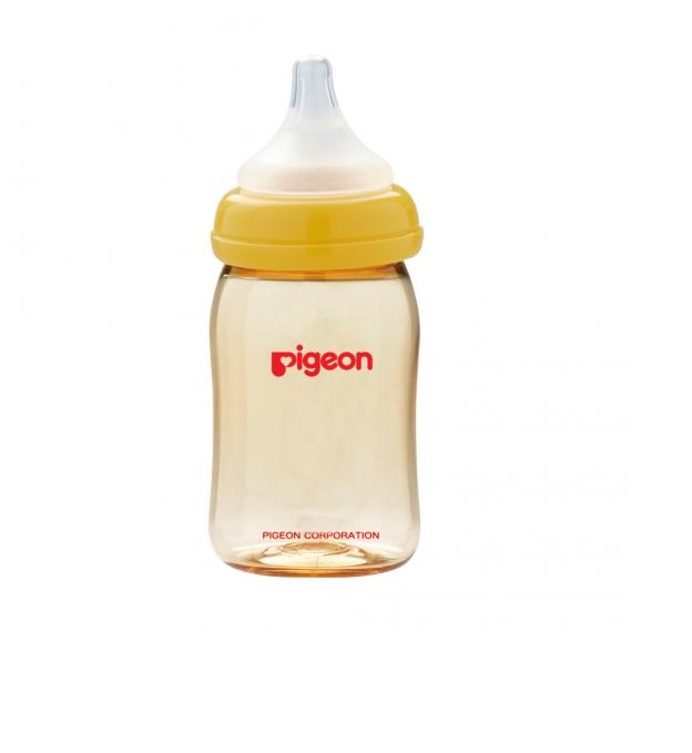 Bình sữa Pigeon PPSU  Plus 160ml (SS) Cổ rộng