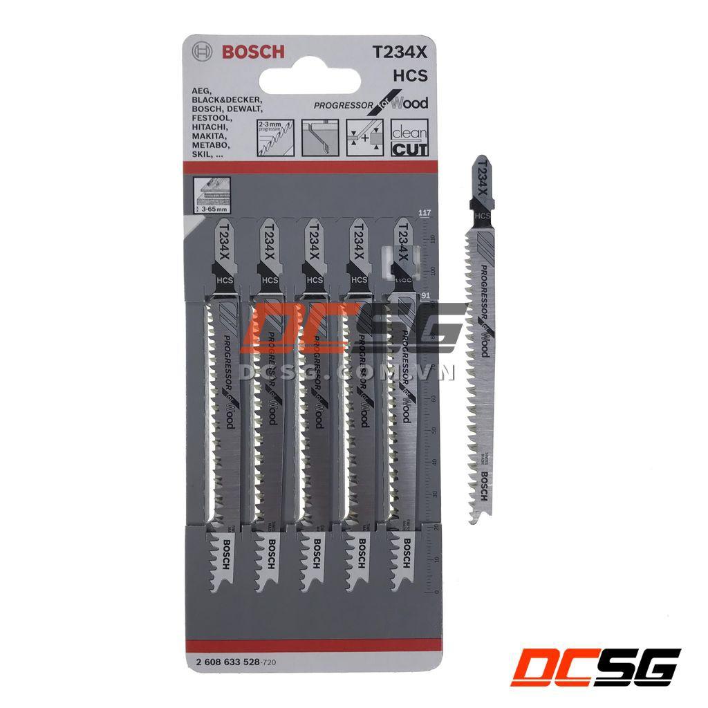 Lưỡi cưa lọng cắt gỗ nhanh T234X Bosch 2608633528  | DCSG