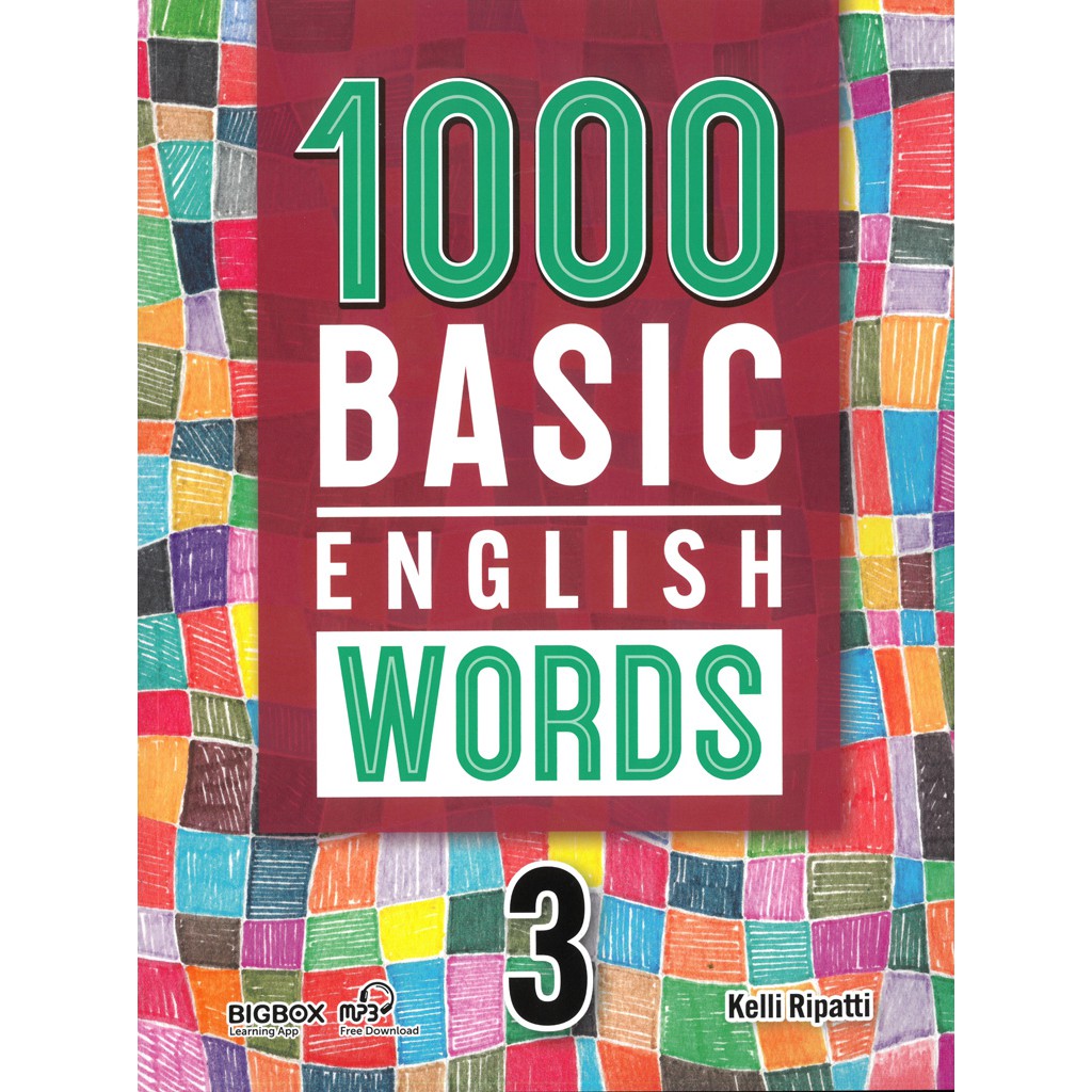 1000 Basic English Words + File Nghe | 4 Books | Bản Nhập Khẩu