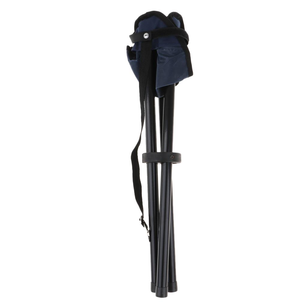 Folding Chair Hiking Fishing Lawn Portable Ultralight Chair Stool with 3 Leg