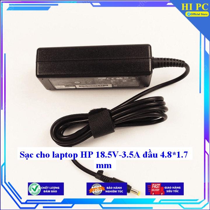 Sạc cho laptop HP 18.5V-3.5A đầu 4.8*1.7 mm - Kèm Dây nguồn - Hàng Nhập Khẩu