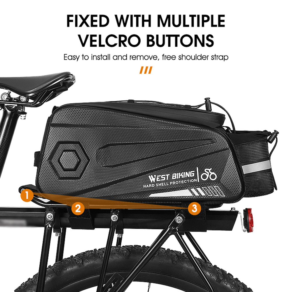 Túi xe đạp công suất lớn WEST BIKING 8.6L không thấm nước treo yên sau xe
