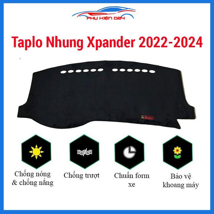 Thảm taplo nhung Xpander 2022-2023-2024 chống nắng nóng làm mát xe mở rộng tầm nhìn