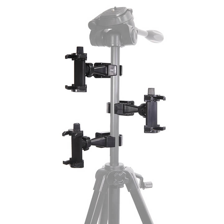 KẸP ĐIỆN THOẠI LÊN THÂN TRIPOD LIVESTREAM NHIỀU MÁY YUNTENG - HÀNG NHẬP KHẨU