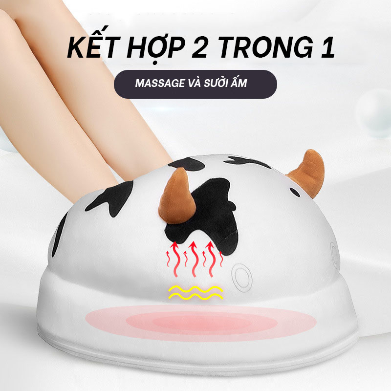 Máy Massage Chân Sưởi Ấm Bằng Tia Hồng Ngoại-Hình Thú Đáng Yêu, Cắm Điện Dùng Trực Tiếp