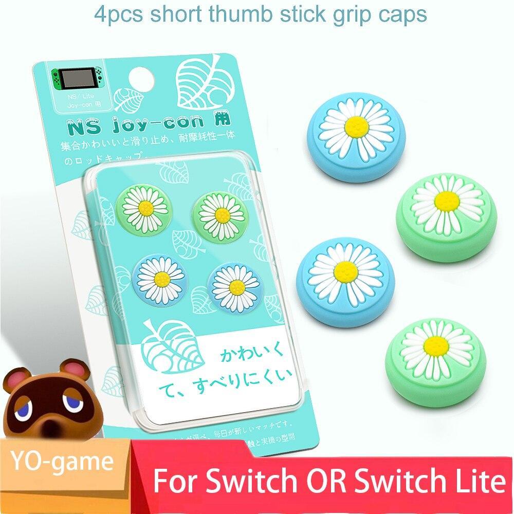 Set 4 Vỏ Bọc Nút Bấm Bằng Cao Su Cho Tay Cầm Chơi Game Nintendo Switch Lite Joycon