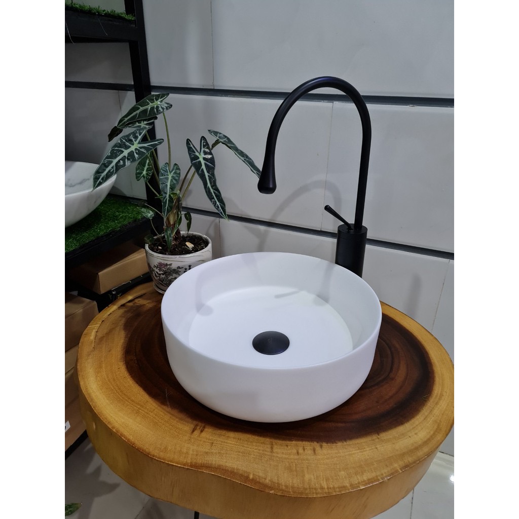 Vòi Lavabo nóng lạnh , vòi thiên nga nóng lạnh , chất liệu đồng tĩnh điện