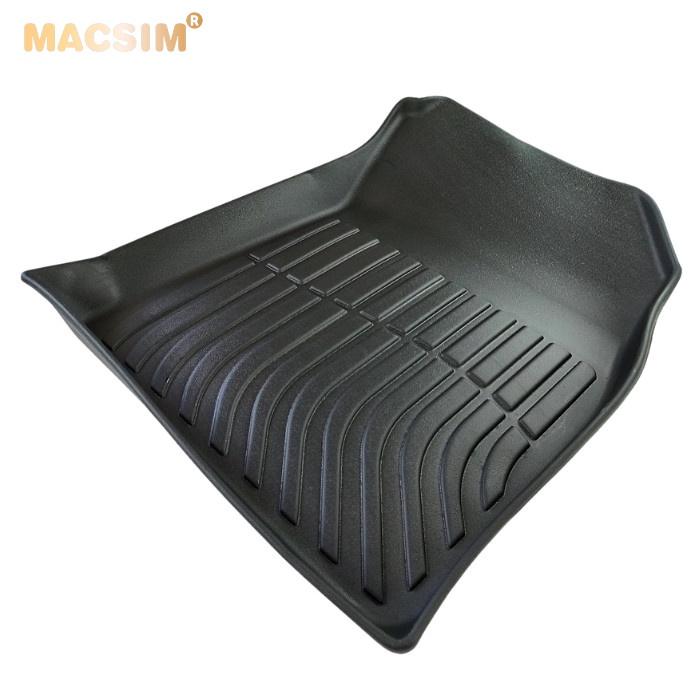 Thảm lót sàn xe ô tô Kia Sonet 2022 Nhãn hiệu Macsim chất liệu nhựa TPE cao cấp màu đen