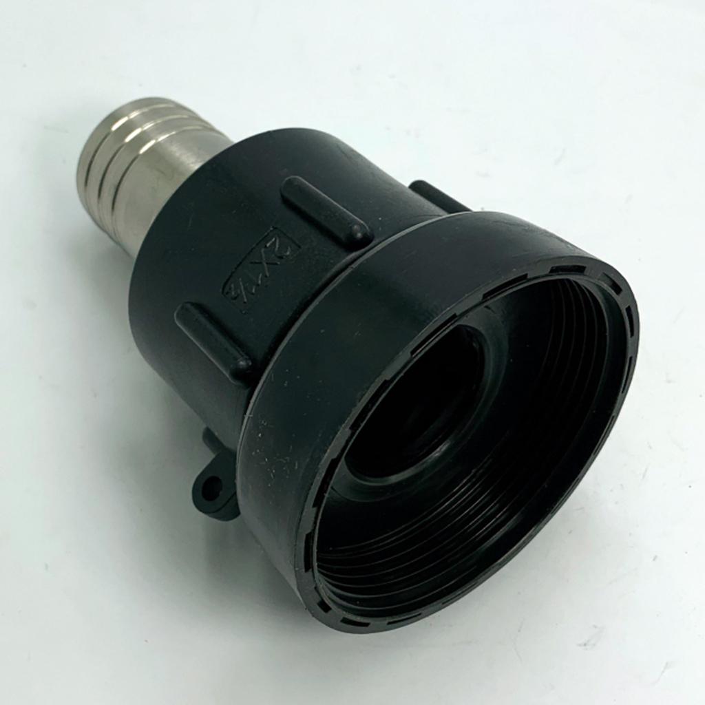 IBC Tank Adapter 3" To Stainless Steel Garden Hose Valve Fittings Parts