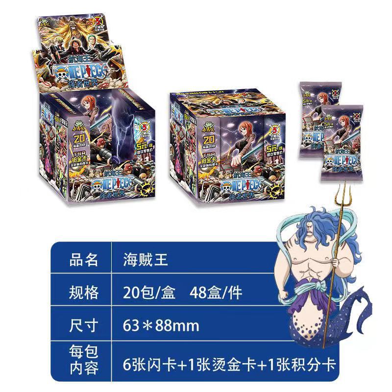 (FULL BOX) Hộp Thẻ Bài Anime One Piece ảnh thẻ nhân phẩm ngẫu nhiên chibi xinh xắn giá rẻ ( hộp 20 pack)