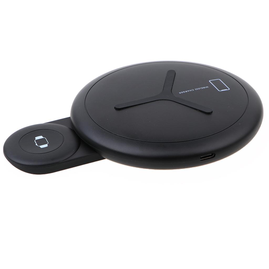 2 in 1 Fast  -Slim  Wireless Charger Portable Charge Dock Station Charging