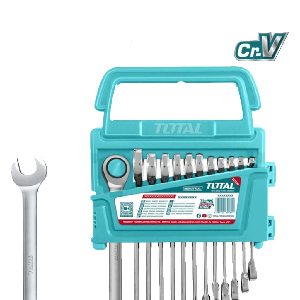 BỘ 12 CỜ LÊ VÒNG MIỆNG XOAY CHIỀU TOTAL THT102RK0126 - HÀNG CHÍNH HÃNG