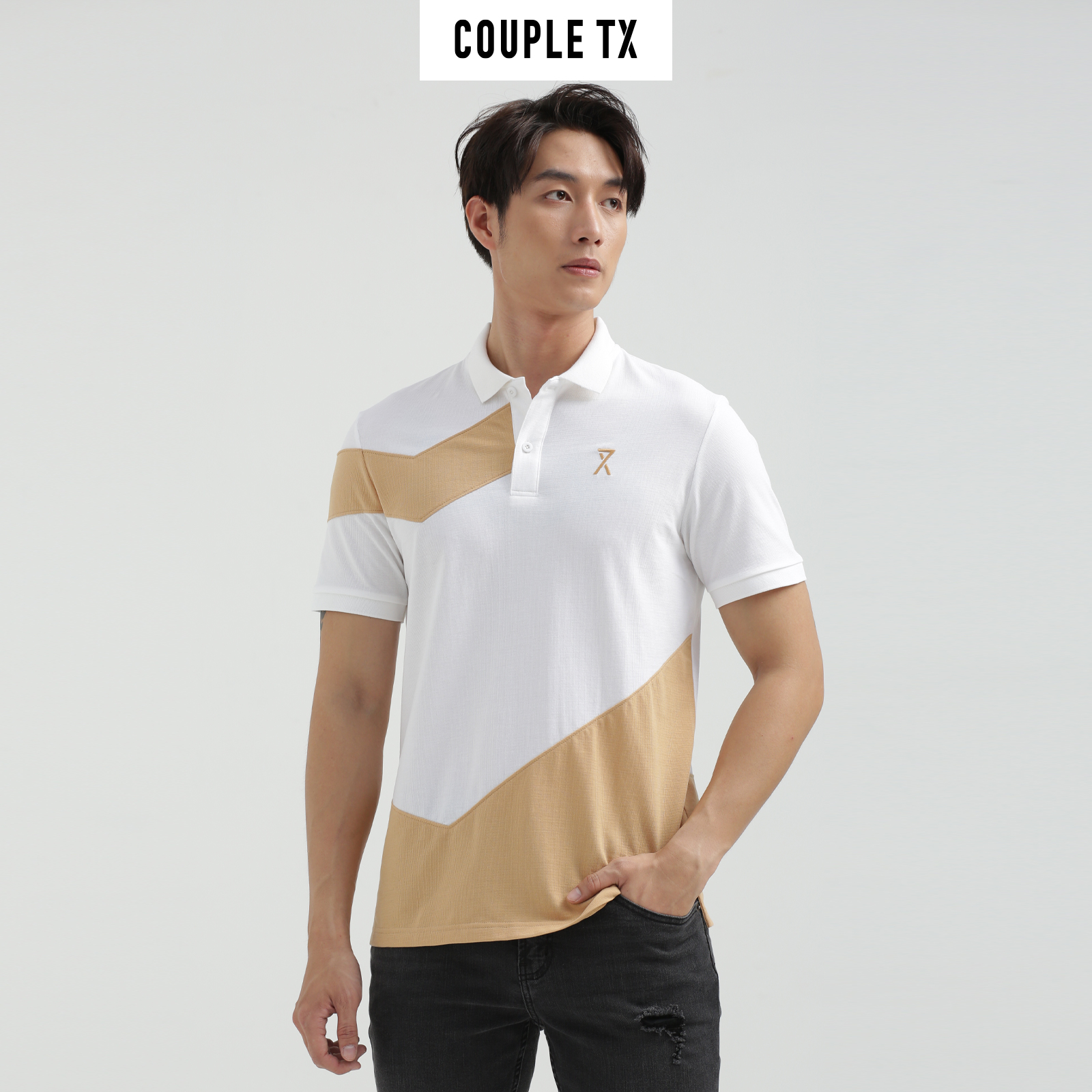 COUPLE TX - Polo Nam Regular Fit Phối Màu MPO 1021