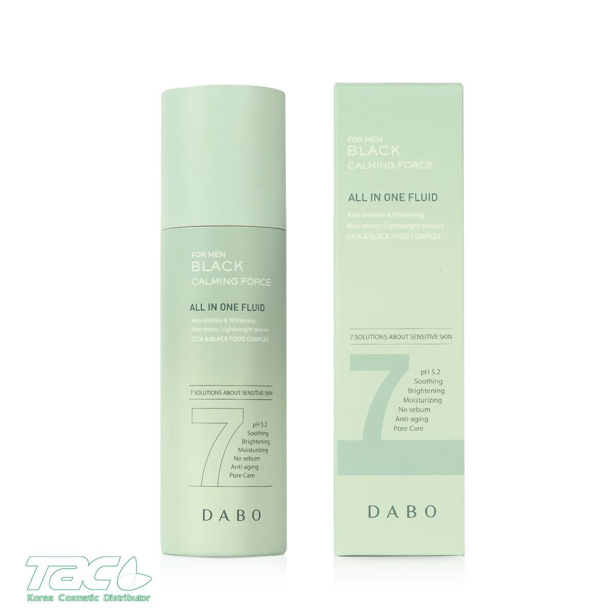Serum tinh chất dưỡng da ALL IN ONE dành cho nam - DABO BLACK FORCE CALMING ALL IN ONE FLUID 120ml