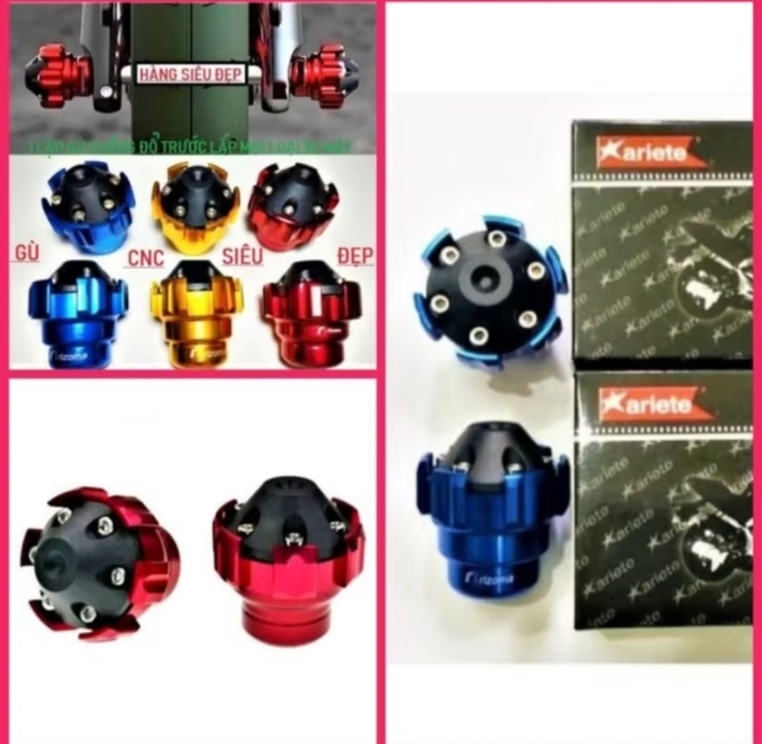 BỘ 2 CÁI GÙ CHỐNG ĐỔ BÁNH TRƯỚC KHÍA LẮP XE MÁY CỰC ĐẸP